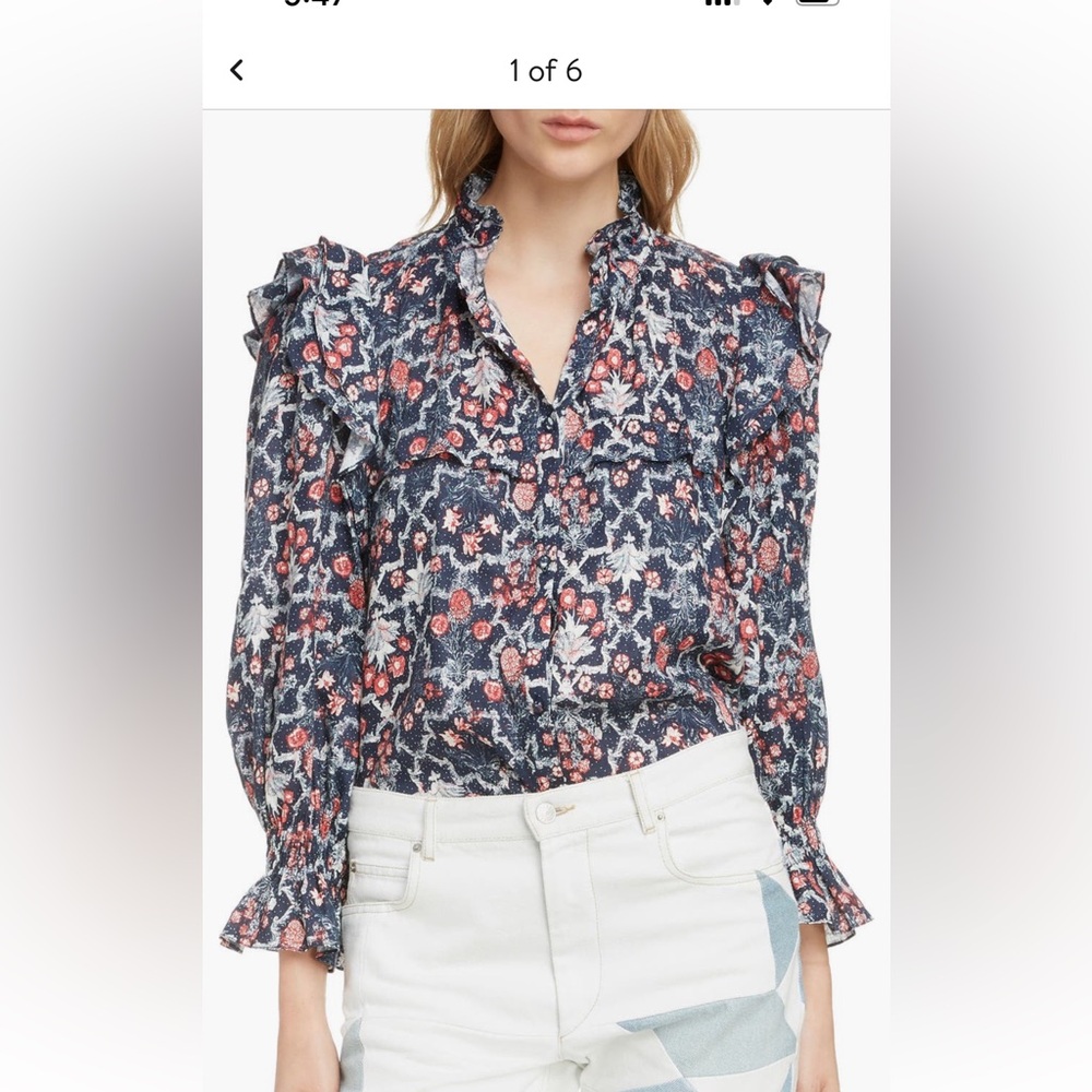 Isabel marant etoile tedy blouse 34